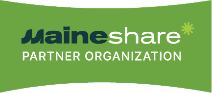 MaineShare logo with green background and white text.